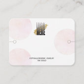 Modernes Armband-Display mit rosa Logo-Kreisen Visitenkarte (Vorderseite)