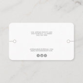 Modernes Armband-Display mit sozialen Medien Visitenkarte (Rückseite)