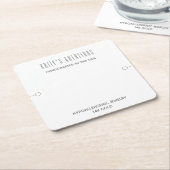 Modernes Armband-Display weiß Rechteckiger Pappuntersetzer (angewinkelt)