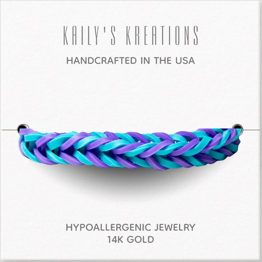 Modernes Armband mit weißem Quadrat Quadratische Visitenkarte