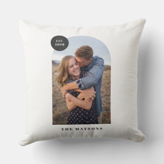 Modernes Arschrahmen mit individuellem Foto - Schw Kissen (Rückseite)