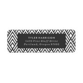 Modernes Art Deco | Abschluss Address Labels (Vorne)