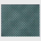 Modernes Art Deco Aquamarines Silver Quarto Vip Geschenkpapier (Flach)