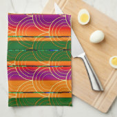 Modernes Art Deco Design Geschirrtuch (Viertel Falte)