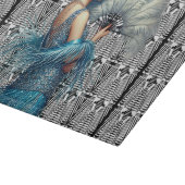 Modernes Art Deco Flapper Cutting Board Schneidebrett (Ecke)