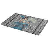 Modernes Art Deco Flapper Cutting Board Schneidebrett (Ecke)