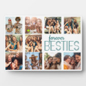 Modernes Art Deco Forever Besties Editable Overlay Fotoplatte (Vorderseite)