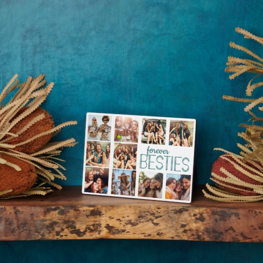 Modernes Art Deco Forever Besties Editable Overlay Fotoplatte (Seite)