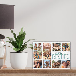 Modernes Art Deco Forever Besties Editable Overlay Fotoplatte