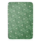 Modernes Art Deco Lime Green Geometrie Muster Badematte (Vorderseite Vertikal)