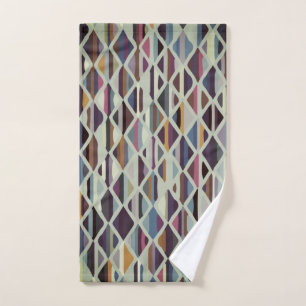 Modernes Art Deco Multi-Farb Handtuch