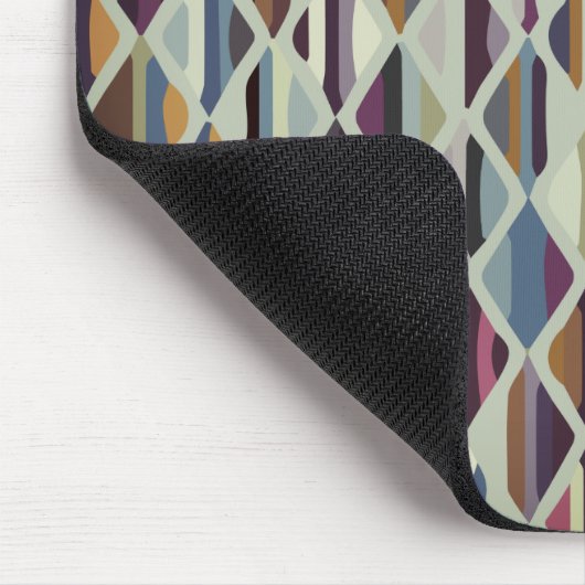 Modernes Art Deco Multi-Farb Mousepad (Ecke)