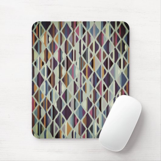 Modernes Art Deco Multi-Farb Mousepad (Mit Mouse)