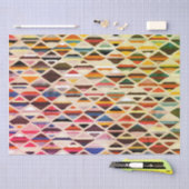 Modernes Art Deco Multi-Farb Seidenpapier (Handwerk)