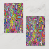 Modernes Art Deco Multicolor Für Kleidung und Deko Visitenkarte (Vorne/Hinten)