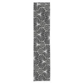 Modernes Art Deco Schwarz-weiß geometrisches Muste Kurzer Tischläufer (Vorderseite)