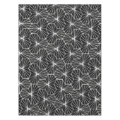 Modernes Art Deco Schwarz-weiß geometrisches Muste Tischdecke (Vorderseite)