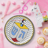 Modernes Art Dreidel Gone Dotty (Personalisiert) Pappteller (Party)