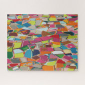 Modernes Art Geometric Deko Mehrfarbiges Jigsaw Pu Puzzle (Horizontal)