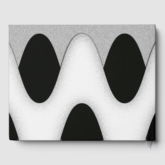 Modernes Art Guest Book Gästebuch (Rückseite)