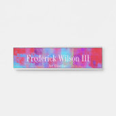 Modernes Art Hanging Schreibtisch Wall Door Cubica Türschild (Vorderseite )