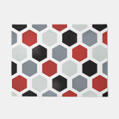 Modernes Art Hexagon Muster Fußmatte (Vorderseite)