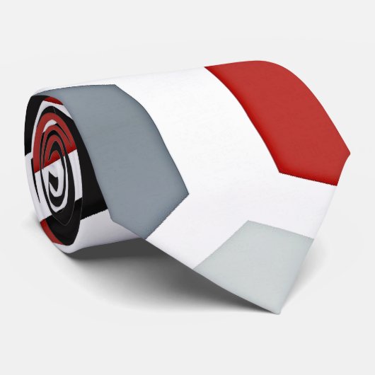 Modernes Art Hexagon Muster Krawatte (Gerollt)
