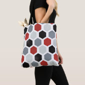 Modernes Art Hexagon Muster Tasche (Von Nahem)