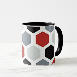 Modernes Art Hexagon Muster Tasse
