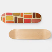 Modernes Art Square Muster Skateboard (Horizontal)