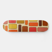Modernes Art Square Muster Skateboard (Horizontal)