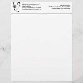 Modernes Ärzte- und Krankenhausstethoskop Briefbogen