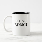Modernes ästhetisches Chai Addict Funny Arabisch Zweifarbige Tasse (Links)