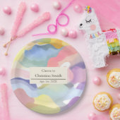 Modernes ästhetisches Pastell Spring Retirement Pa Pappteller (Party)