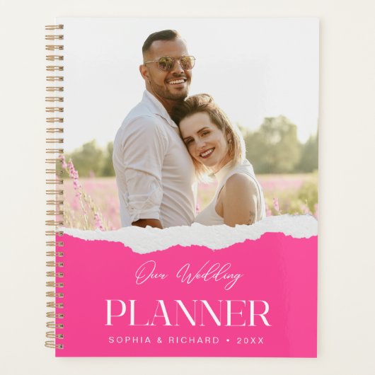 Modernes ästhetisches Script Custom Foto Planer (Vorderseite)