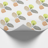 Modernes ästhetisches Wasserfarbenblatt Geschenkpapier (Ecke)