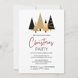 Modernes ästhetisches Weihnachtsfest-Party Einladung