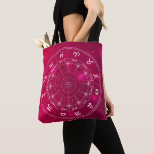 Modernes Astrologie-Radtierkreisgeschenk Tasche
