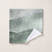 Modernes ätherisches Silver Agate Handtuch Badhandtuch Set (Waschlappen)