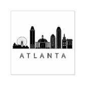 Modernes Atlanta Georgia Stilisierte Skyline Permastempel (Design)