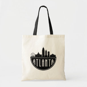 Modernes Atlanta Georgia Stilisierte Skyline Tragetasche