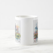 Modernes Atlanta Georgia Stilisierte Wasserfarbe Kaffeetasse (Mittel)