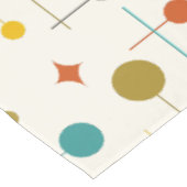 Modernes atomares Abstraktes Muster aus der Mitte Tischdecke (Schrägansicht)