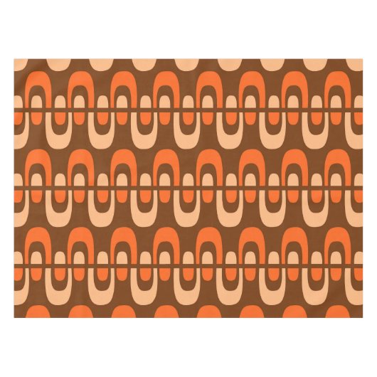 Modernes atomares Zipper-Muster aus der Mitte des Tischdecke (Vorderseite (Horizontal))