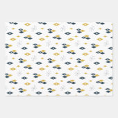 Modernes Atomdiamantenmuster aus dem Mittelalter Geschenkpapier Set (Vorderseite 3)