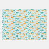 Modernes Atomdiamantenmuster aus dem Mittelalter Geschenkpapier Set (Vorderseite)