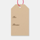 Modernes Atomdruckverfahren Mitte des Jahrhunderts Geschenkanhänger (Rückseite)