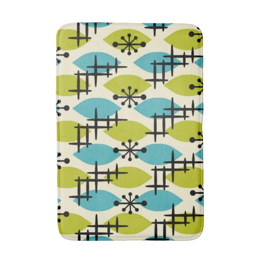 Modernes Atomfallmuster des Mittelalters Badematte (Vorderseite Vertikal)