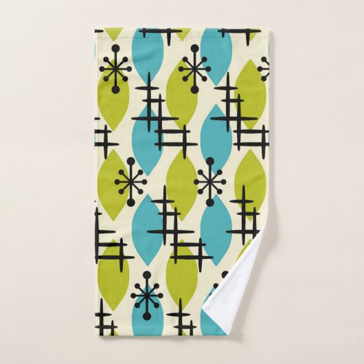 Modernes Atomfallmuster des Mittelalters Badhandtuch Set (Handtuch)