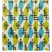 Modernes Atomfallmuster des Mittelalters Duschvorhang (Vorderseite)